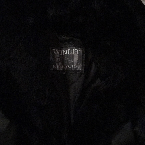 Winlit New York Black Leather Coat - Picture 4 of 8